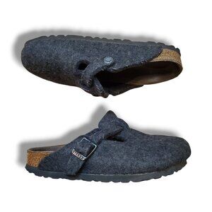 Birkenstock Wool Felt Clogs Gray Size 35 women's 4/4.5